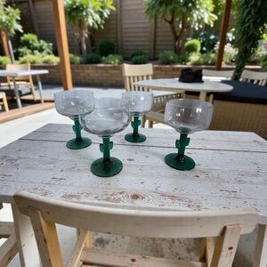 Tex Mex cactus margarita dining glasses - World Market - Set Of 4